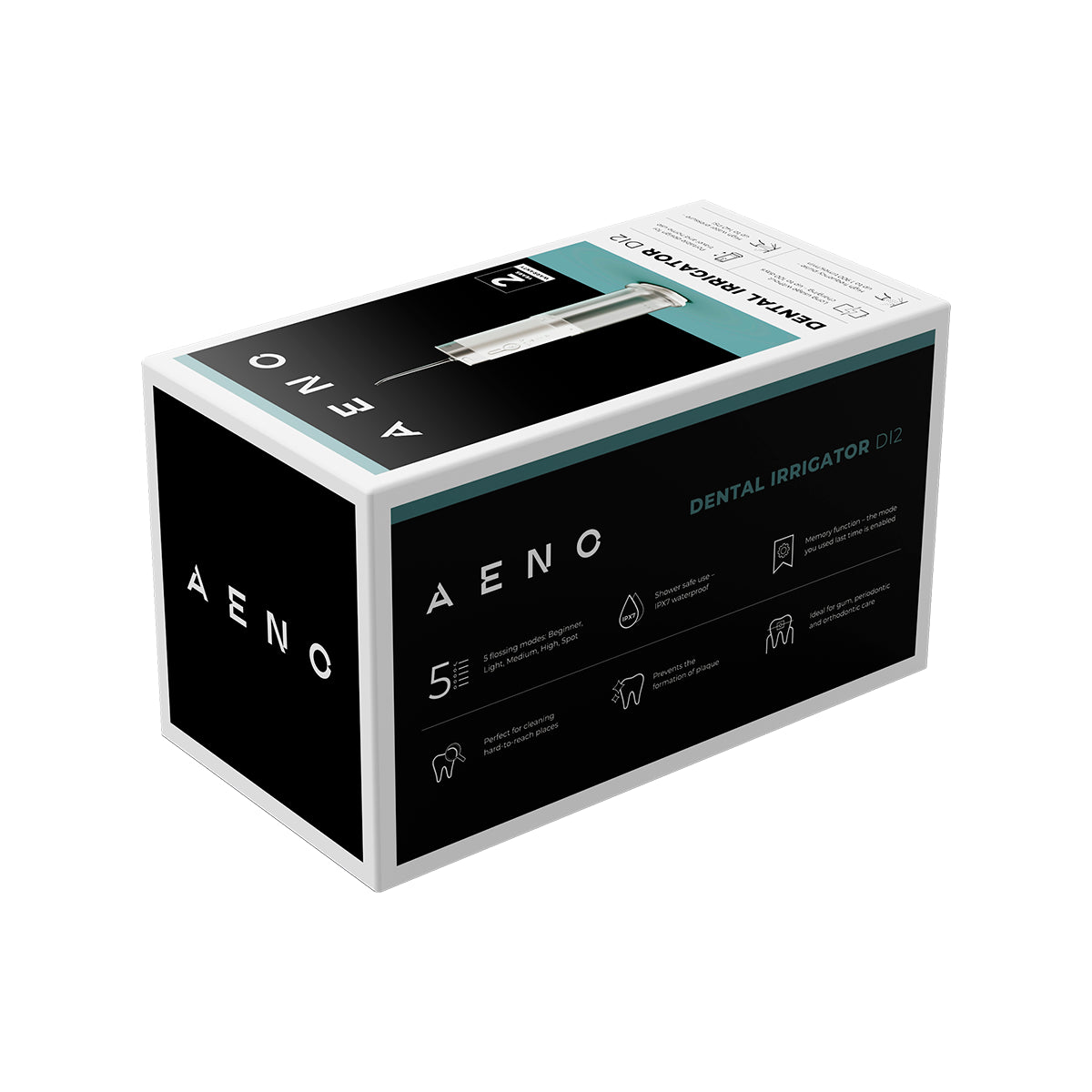 AENO Irrigator 3.7V, 8W, 2500mAh, 200ML urządzenie do irygacji (13)