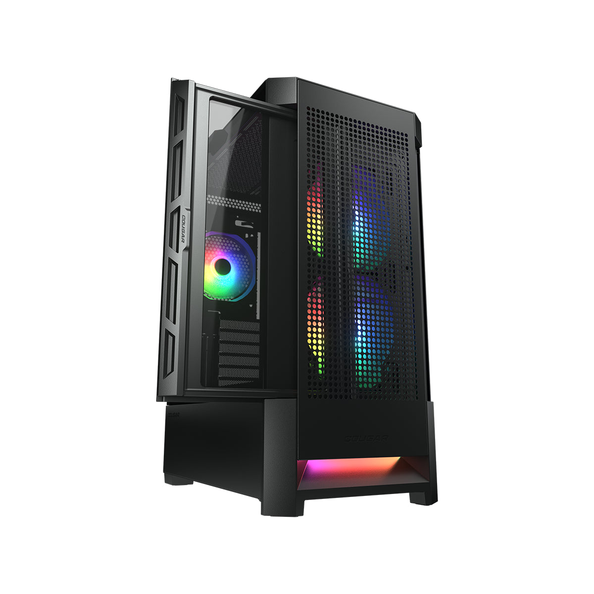 Obudowa COUGAR Airface RGB Midi Tower czarna, nowoczesny design (2)