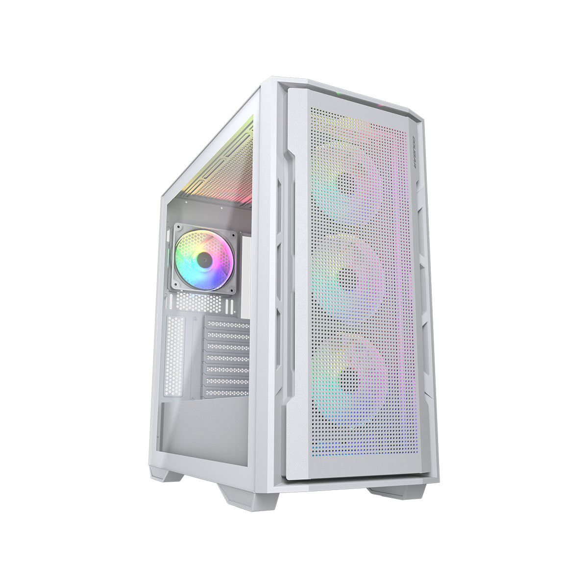Obudowa COUGAR Uniface RGB White Midi Tower, stylowa i nowoczesna