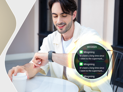 Czarny smartwatch Canyon Hexagon 88, rozmowy Bluetooth