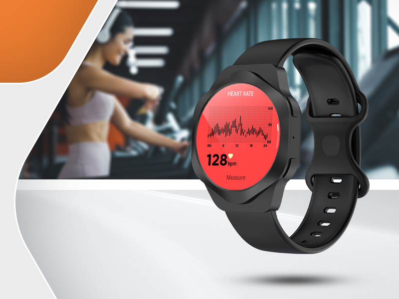 Czarny smartwatch Canyon Hexagon 88, rozmowy Bluetooth