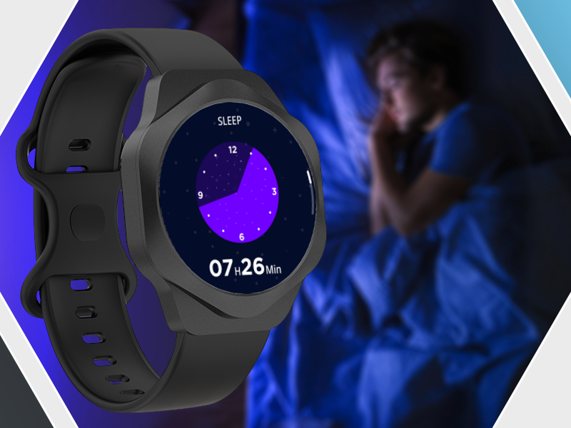 Czarny smartwatch Canyon Hexagon 88, rozmowy Bluetooth