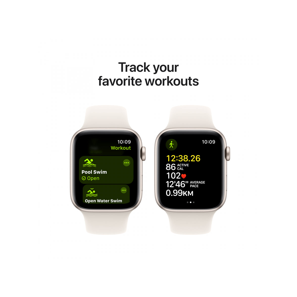 Apple Watch SE 2024 Starlight Aluminium Case 44mm