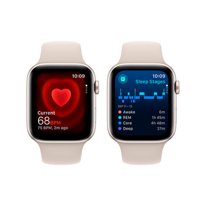 Apple Watch SE 44mm Starlight Aluminium Case & Band
