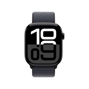 Apple Watch Series 10 42mm Jet Black z Ink Sport Loop.