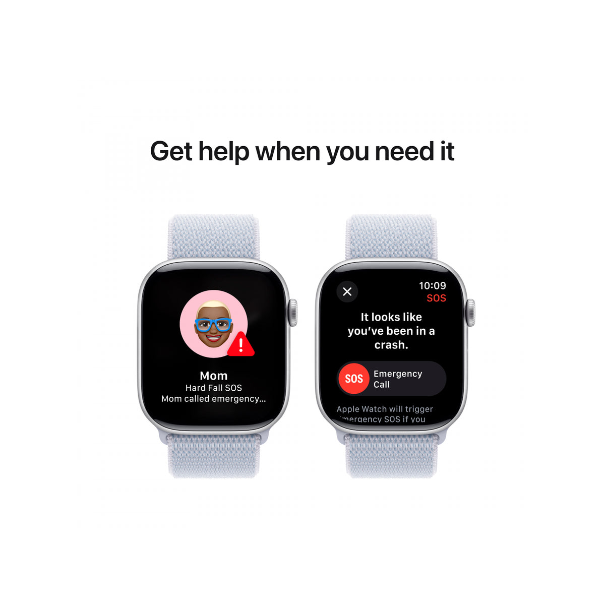 Apple Watch Series 10 42mm Silver Aluminium Blue Loop