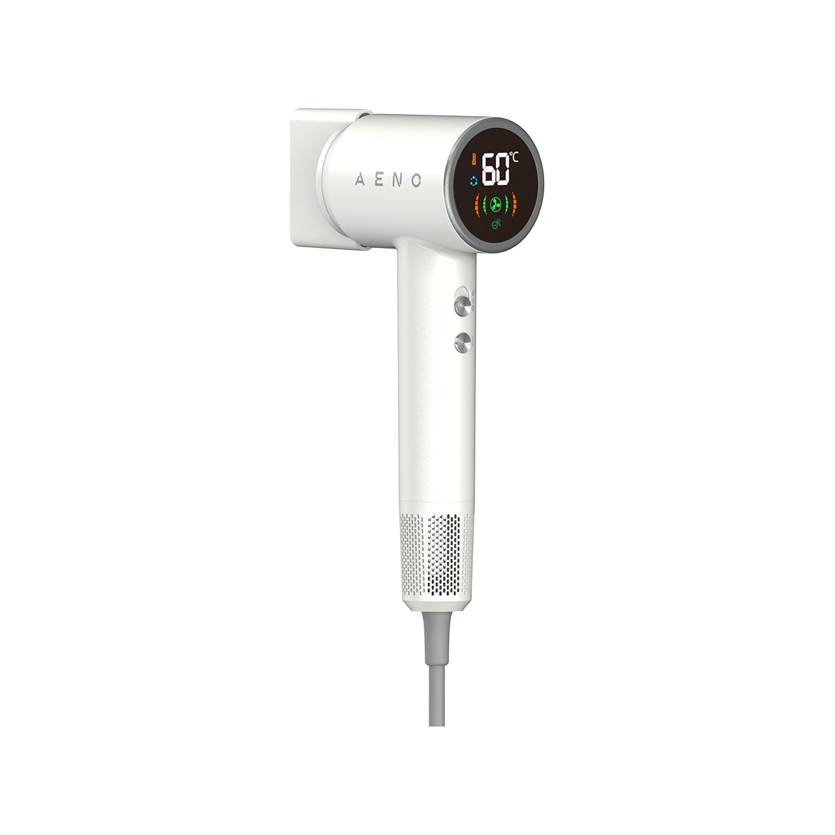 Biała suszarka AENO HD4 1500W, LCD, 6 trybów.