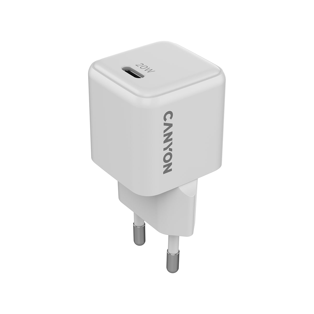 CANYON Ładowarka CU20C GaN 20W 1xPD EU Biała 1