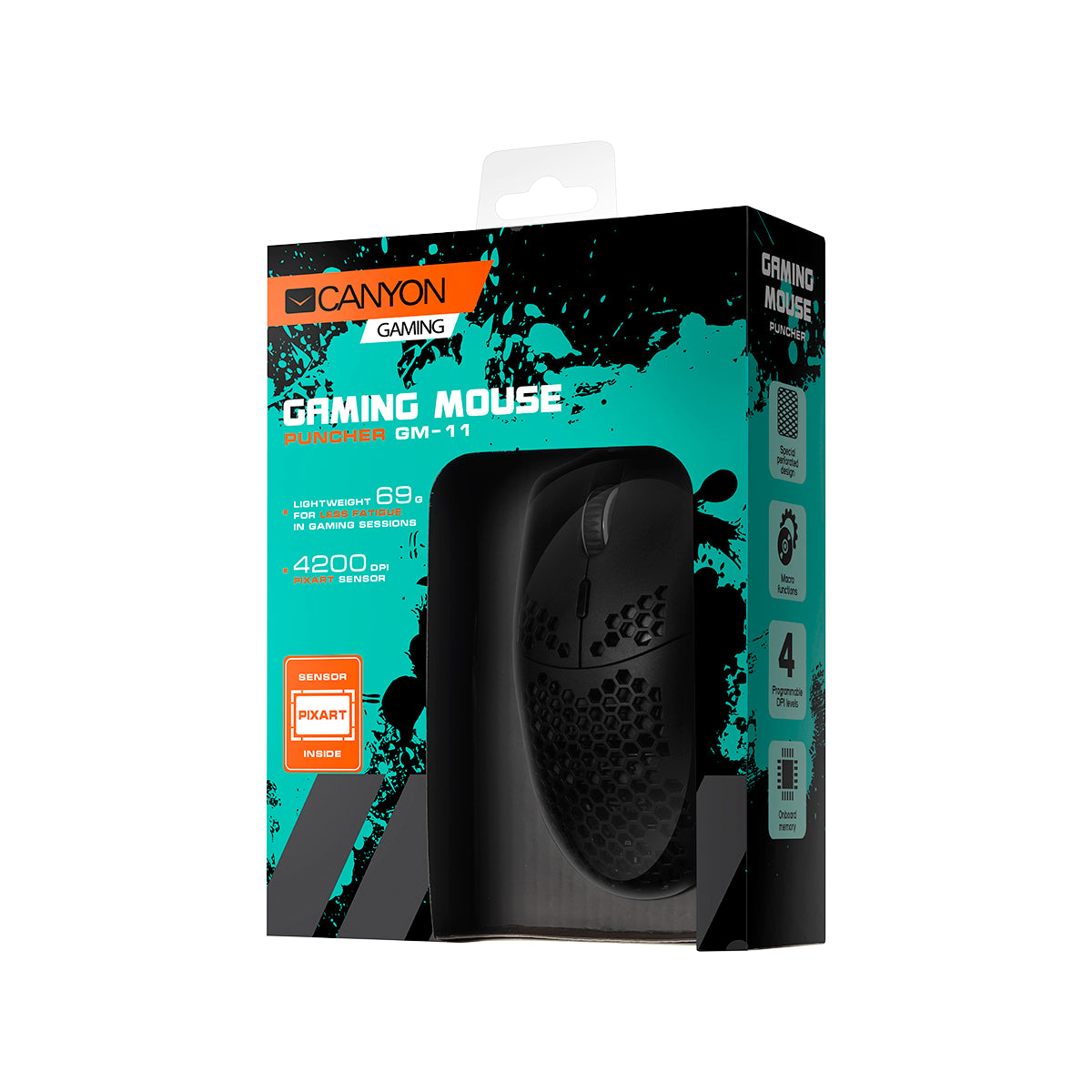 CANYON Mysz gamingowa Puncher GM-11 RGB 7 przycisków (4)