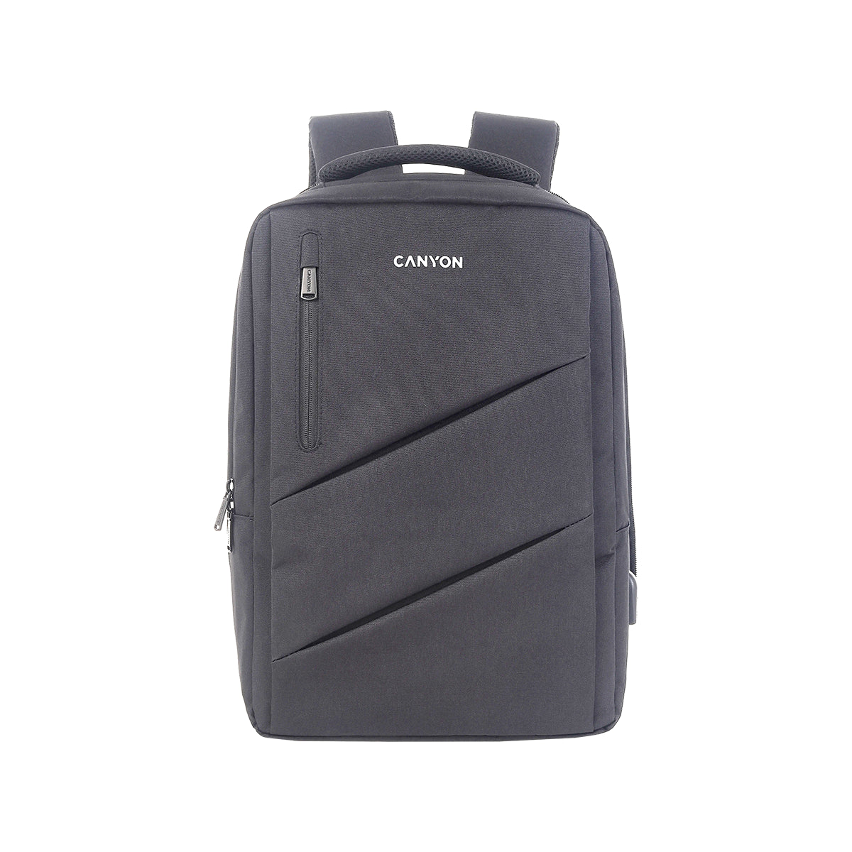 Plecak CANYON na laptopa 15.6'' z USB, szary