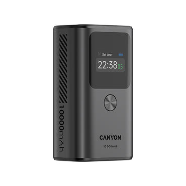 CANYON Powerbank OnPower 130 TFT 10000 mAh ciemnoszary (2)