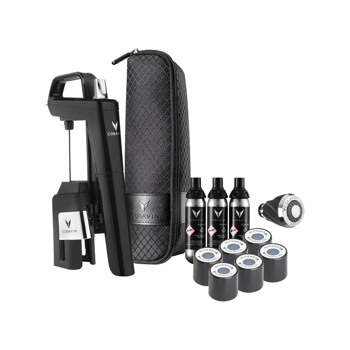 CORAVIN Timeless Six Plus System do przechowywania wina - Czarny