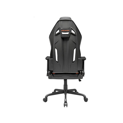 Fotel gamingowy COUGAR Hotrod czarno-pomarańczowy, wygodny design.