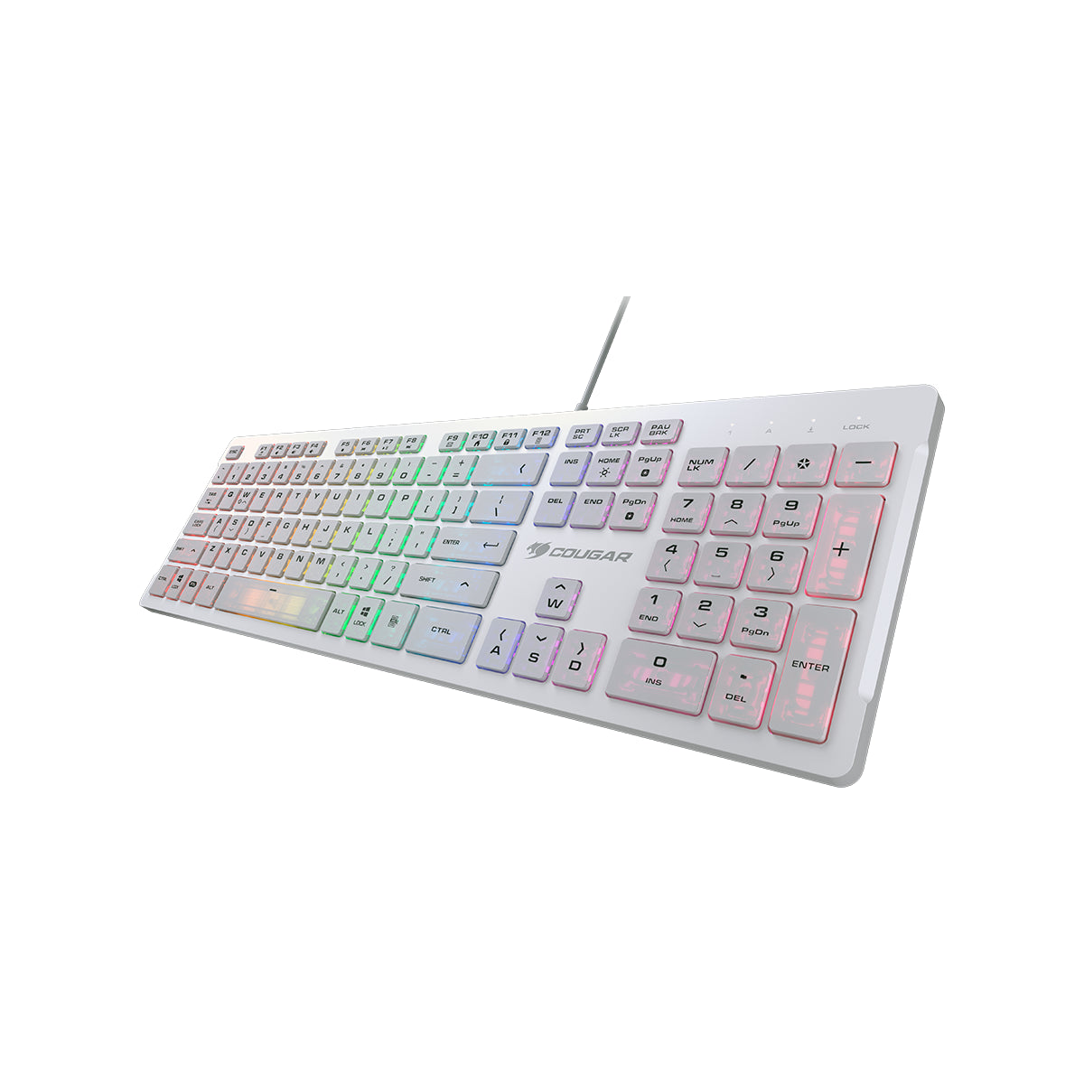 Klawiatura gamingowa COUGAR Vantar S RGB USB biała (2)