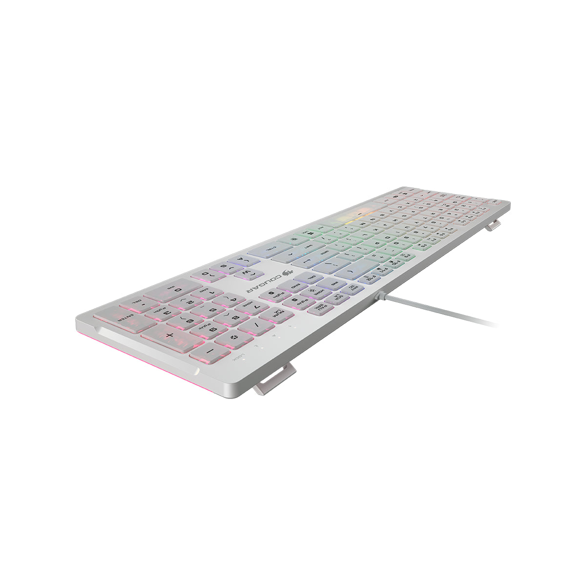 Klawiatura gamingowa COUGAR Vantar S RGB USB biała (3)