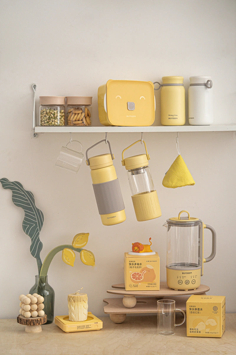 Termos z zaparzaczem Buydeem CD1011 400 ml Mellow Yellow