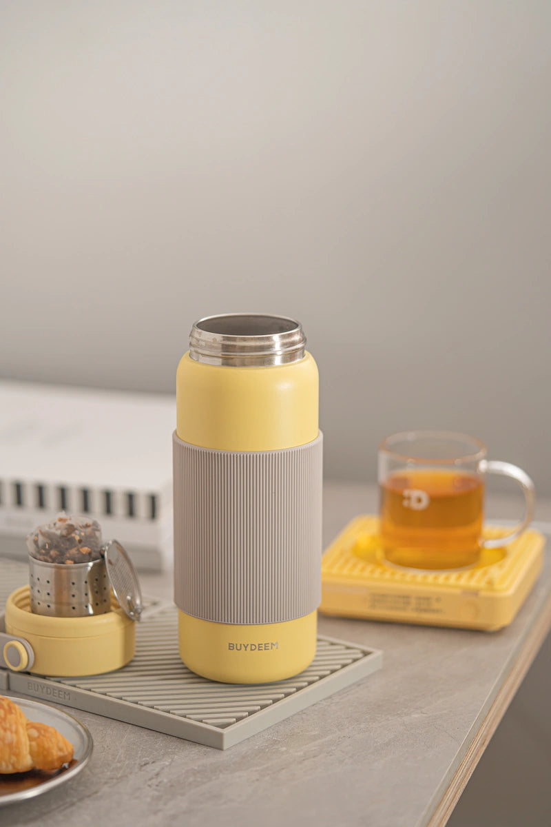 Termos z zaparzaczem Buydeem CD1011 400 ml Mellow Yellow
