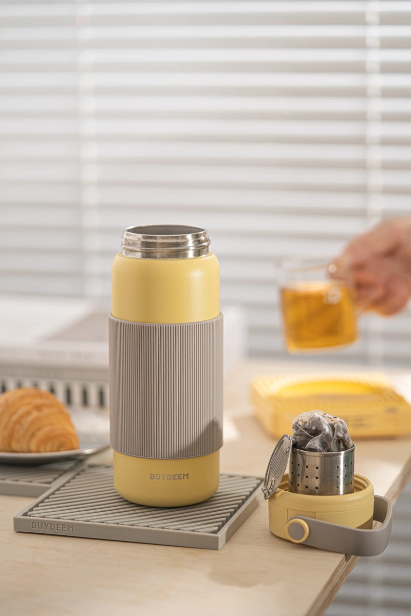 Termos z zaparzaczem Buydeem CD1011 400 ml Mellow Yellow