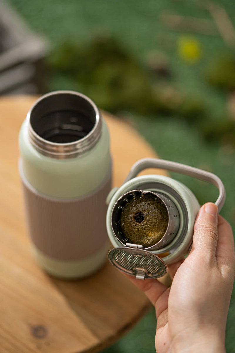 Termos BUYDEEM 400 ml z zaparzaczem Cozy Greenish 3