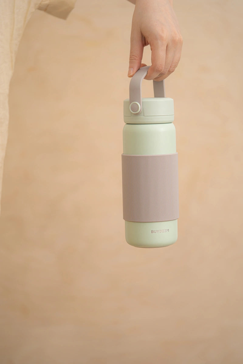 Termos BUYDEEM 400 ml z zaparzaczem Cozy Greenish 18