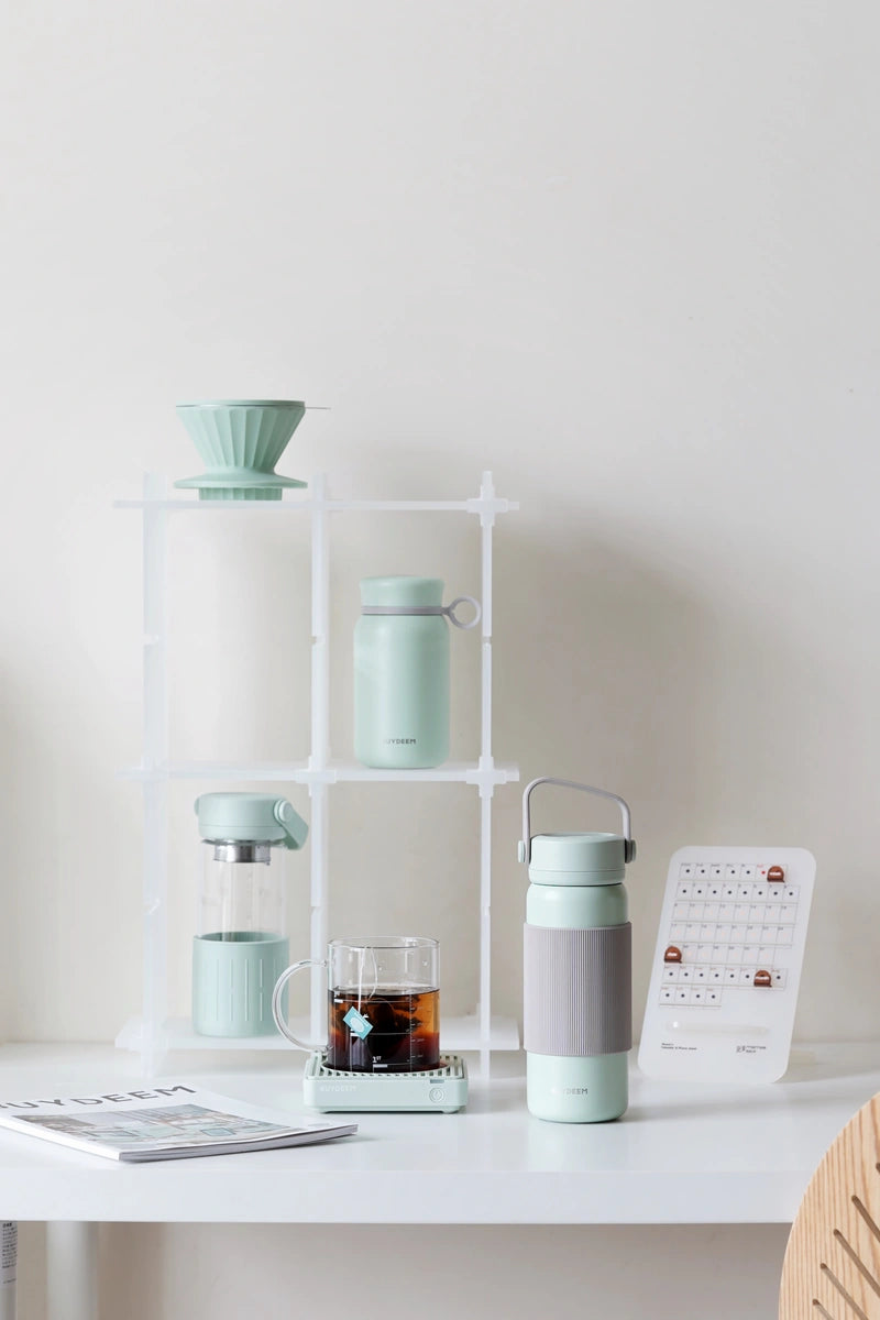Termos BUYDEEM 400 ml z zaparzaczem Cozy Greenish 4
