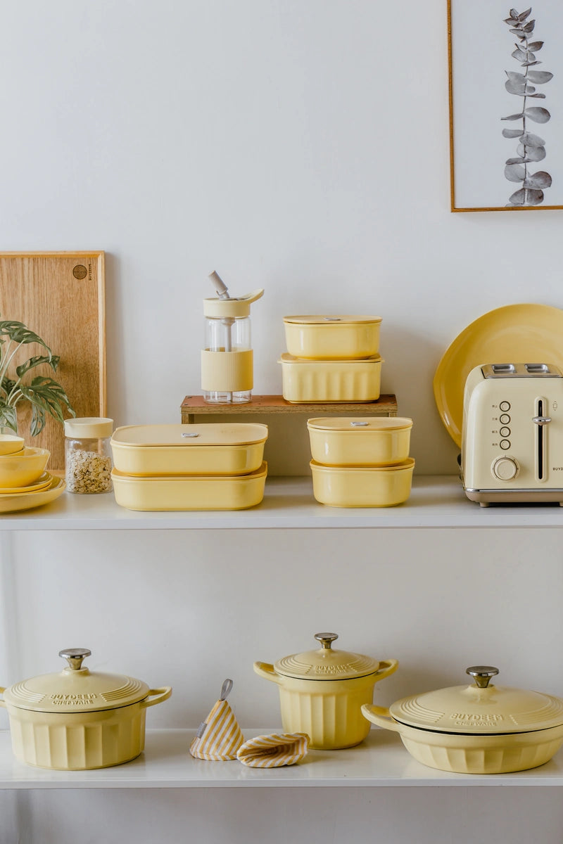 Ceramiczny pojemnik na żywność Buydeem CT1006 810 ml Mellow Yellow