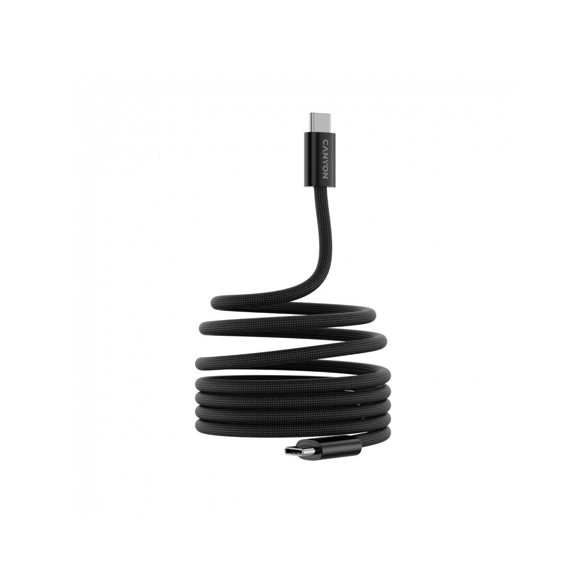 Kabel OnWire 60MG C-C 60W Canyon 1m Czarny - czarny kabel USB C do USB C, długość 1m, moc 60W 2