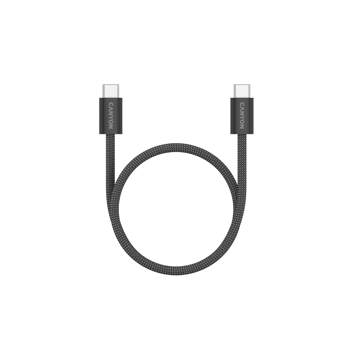 Kabel OnWire 60MG C-C 60W Canyon 1m Czarny - czarny kabel USB C do USB C, długość 1m, moc 60W 4
