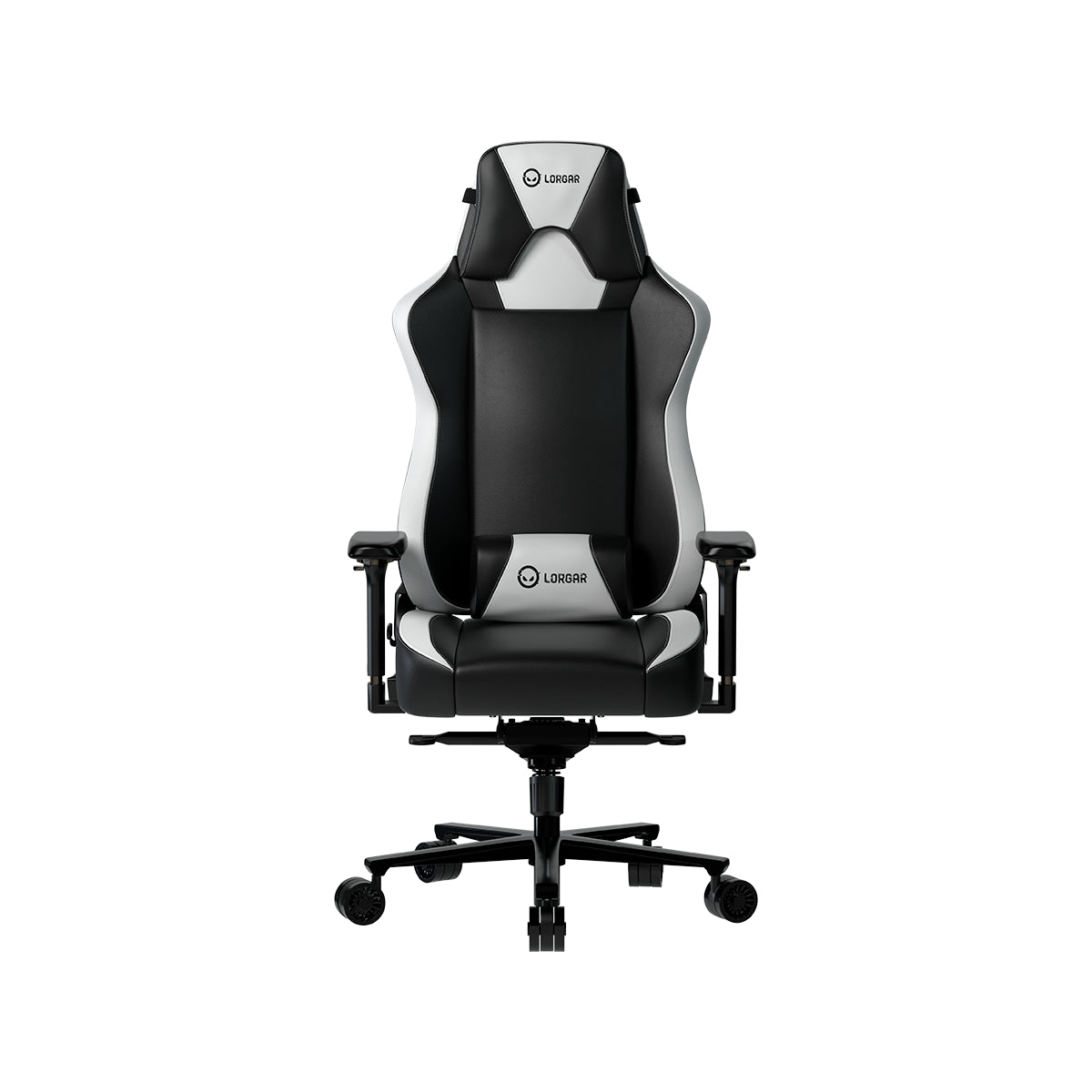 Fotel gamingowy LORGAR Base 311 czarno-biały