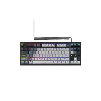 Klawiatura gamingowa LORGAR Azar 514 mechaniczna RGB biała (2)