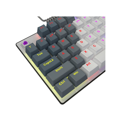 Klawiatura gamingowa LORGAR Azar 514 mechaniczna RGB biała (8)