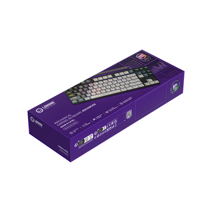 Klawiatura gamingowa LORGAR Azar 514 mechaniczna RGB biała (9)