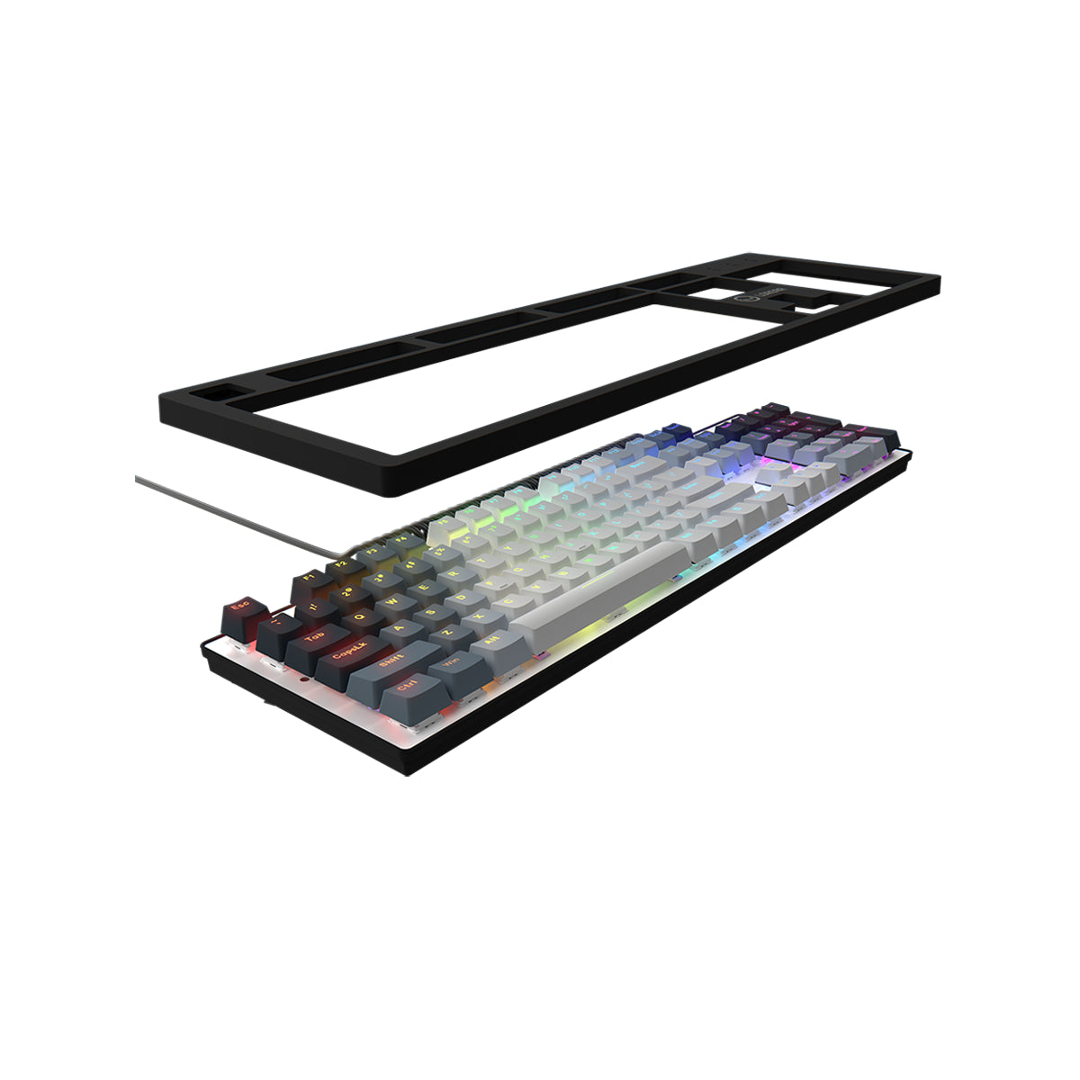 Klawiatura LORGAR Azar 514 RGB przewodowa czarna (6)