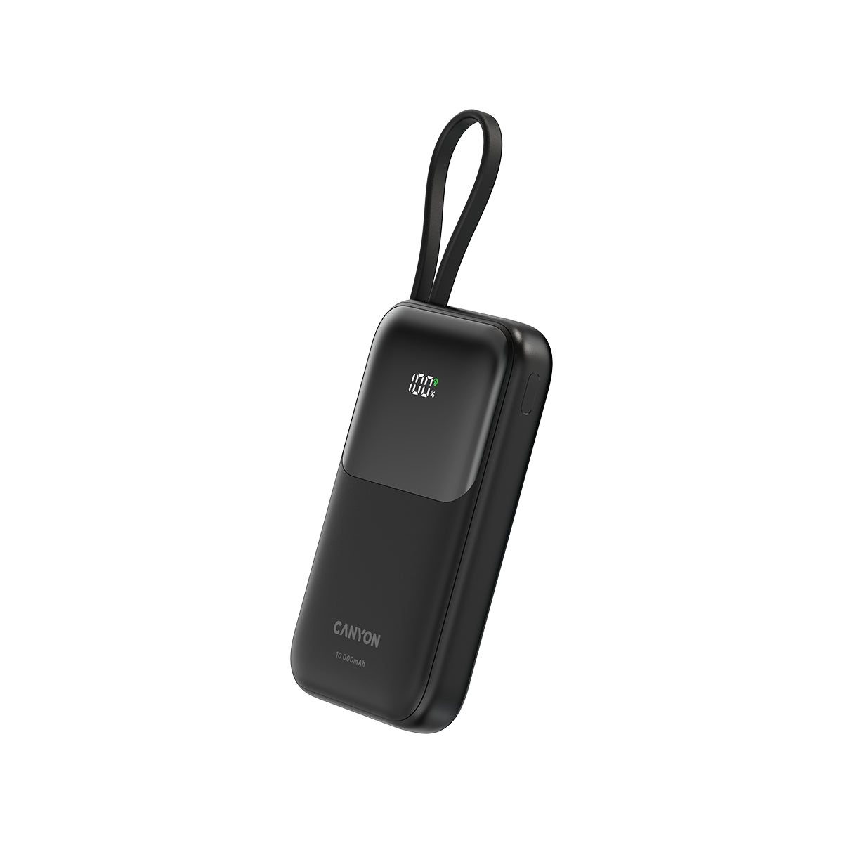 CANYON Powerbank OnPower 101 10000 mAh Czarny z kablem 2