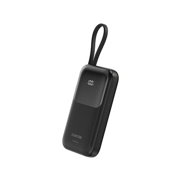 CANYON Powerbank OnPower 101 10000 mAh Czarny z kablem 2