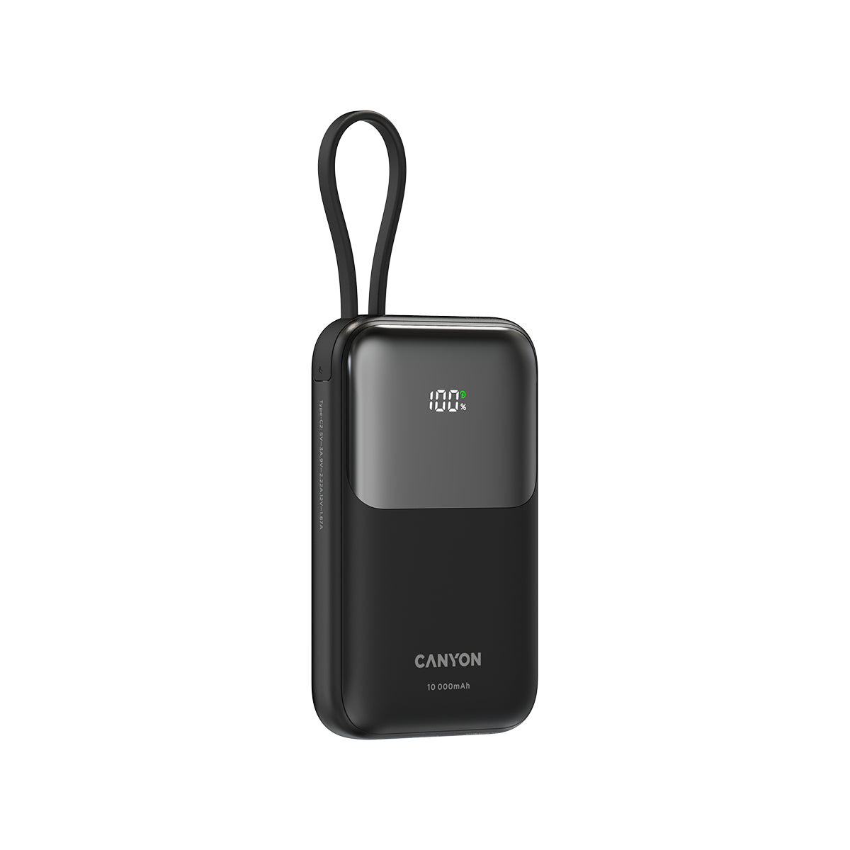 CANYON Powerbank OnPower 101 10000 mAh Czarny z kablem 3