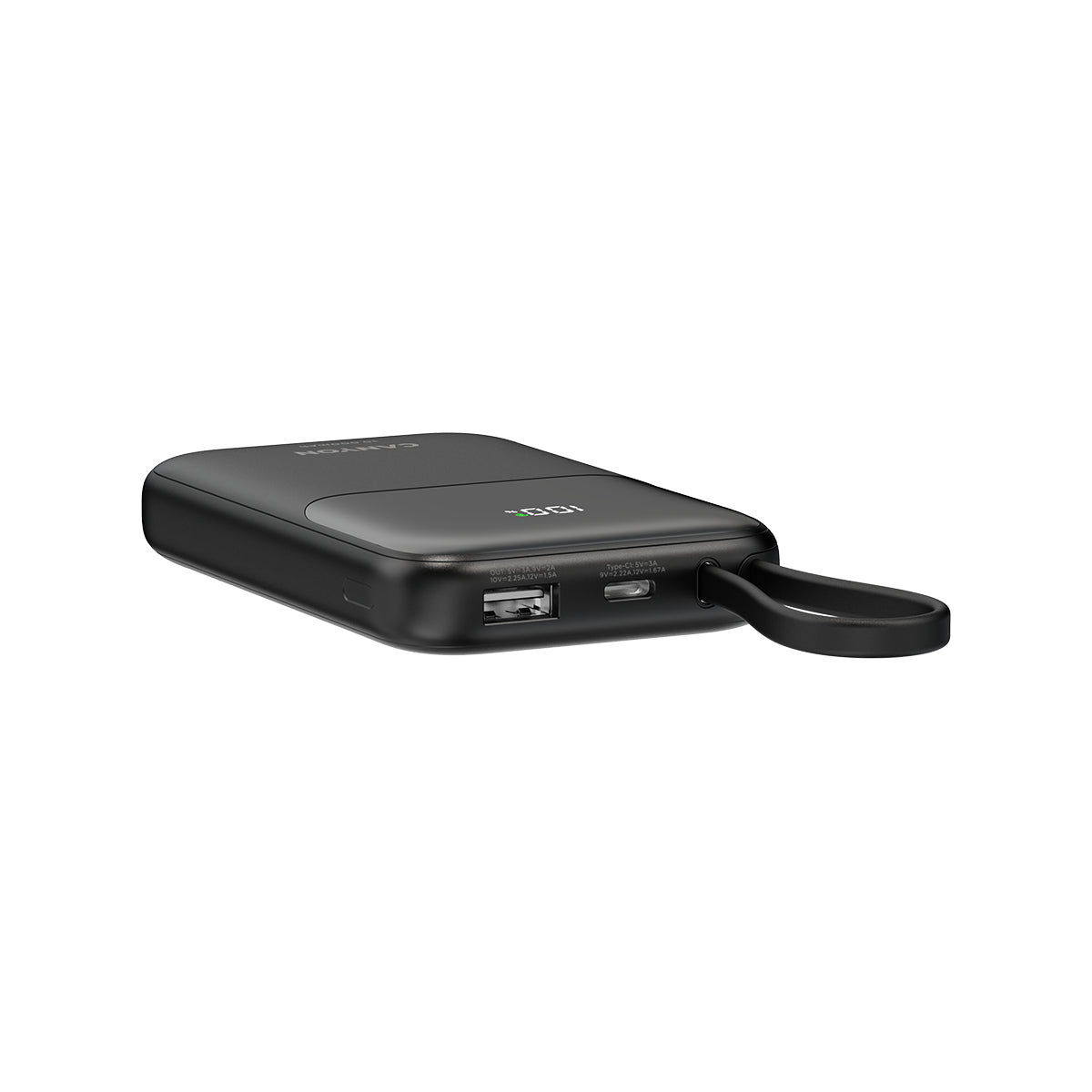 CANYON Powerbank OnPower 101 10000 mAh Czarny z kablem 5