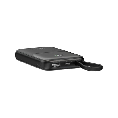 CANYON Powerbank OnPower 101 10000 mAh Czarny z kablem 5