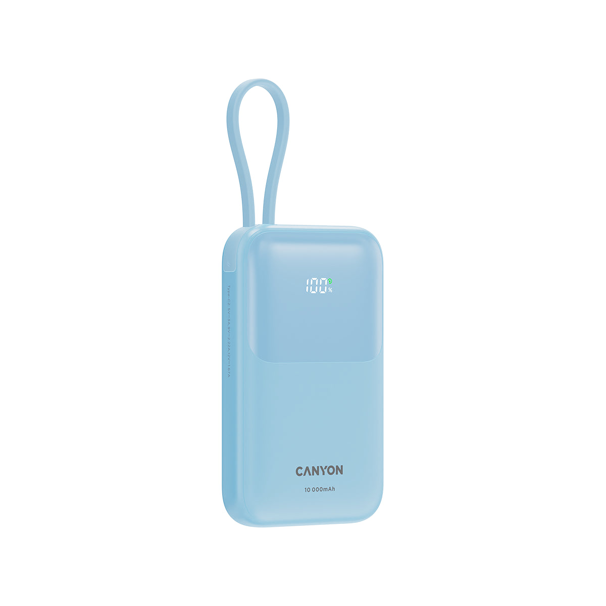 CANYON power bank OnPower 101 niebieski 10000 mAh PD225W 3