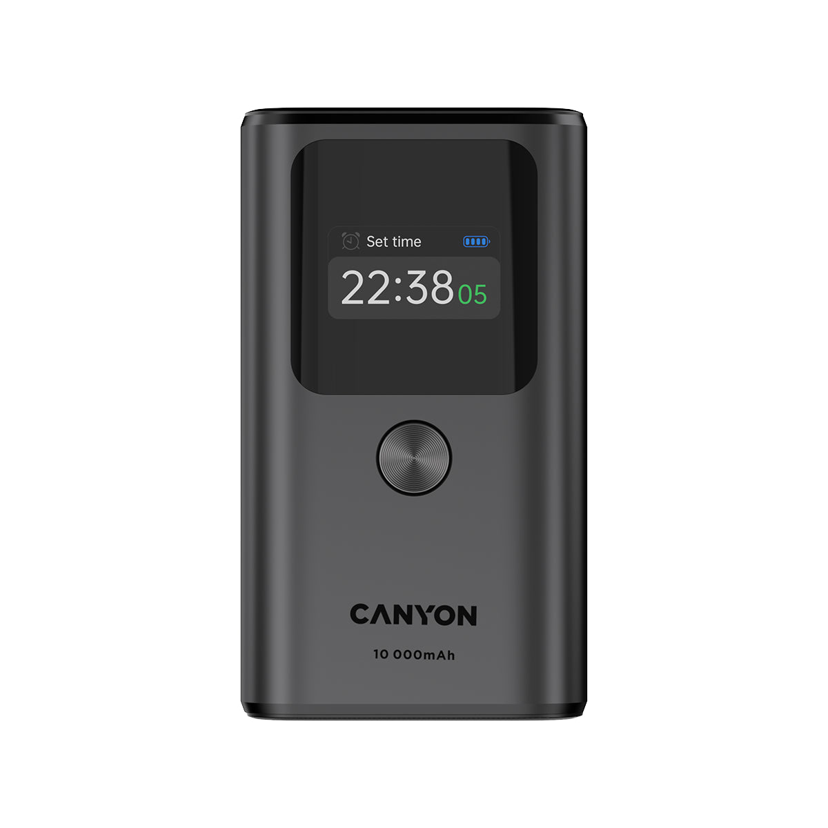 CANYON Powerbank OnPower 130 TFT 10000 mAh ciemnoszary 1