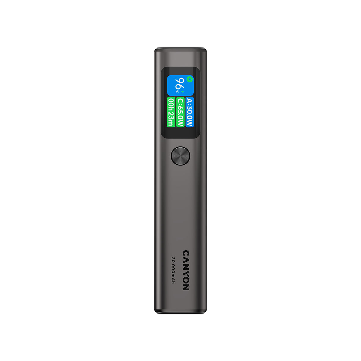 CANYON Powerbank OnPower 230 TFT 20000 mAh PD130W Ciemnoszary 1