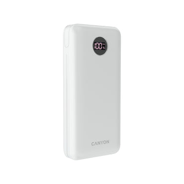 CANYON Powerbank PB-2002 LED 20000 mAh Biały 2
