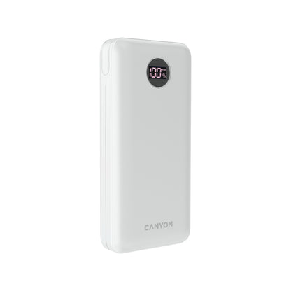 CANYON Powerbank PB-2002 LED 20000 mAh Biały 2