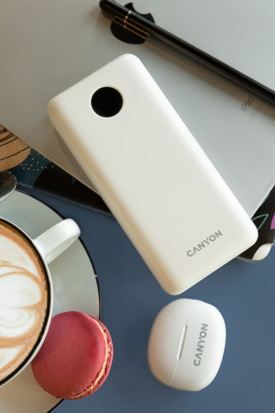 CANYON Powerbank PB-2002 LED 20000 mAh Biały 4