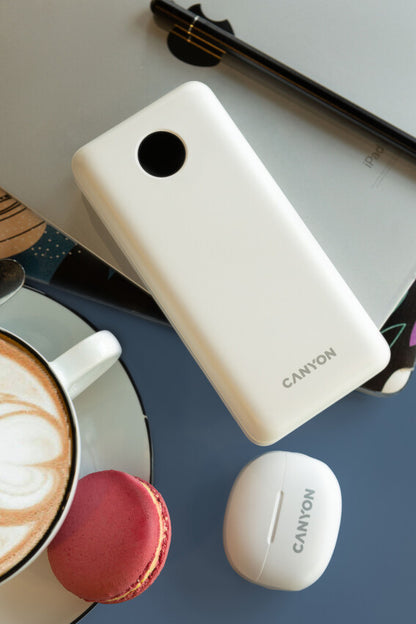 CANYON Powerbank PB-2002 LED 20000 mAh Biały 4