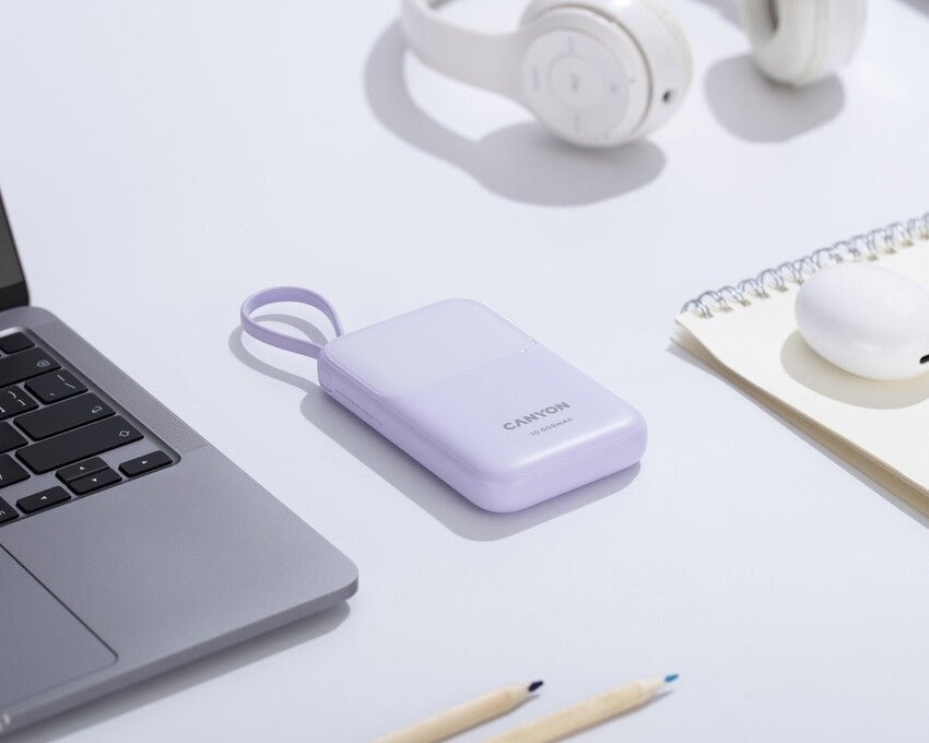 CANYON power bank OnPower 101 10000 mAh Fioletowy 9
