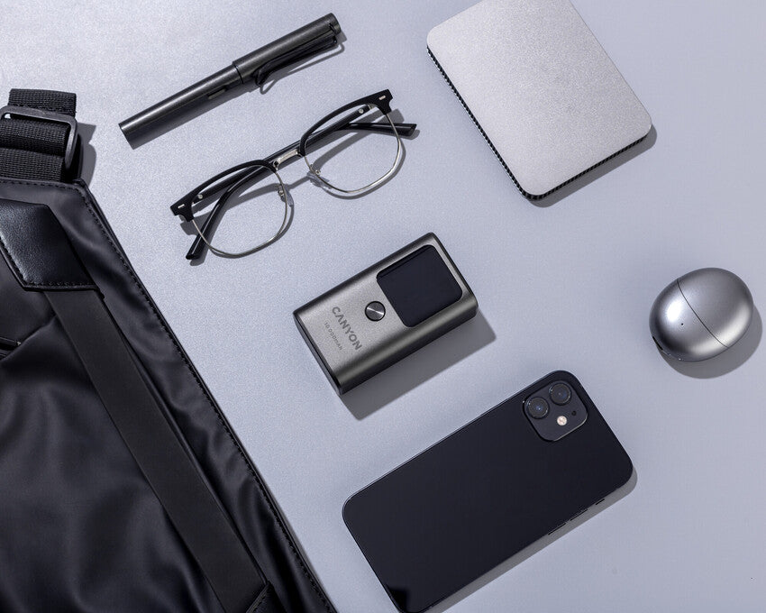 CANYON Powerbank OnPower 130 TFT 10000 mAh ciemnoszary 5