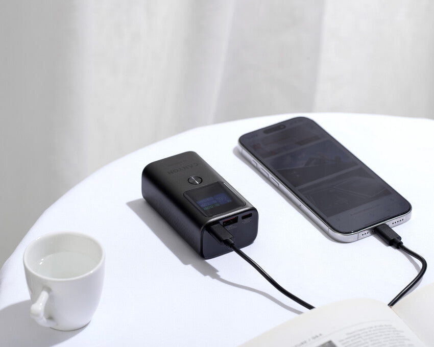 CANYON Powerbank OnPower 130 TFT 10000 mAh ciemnoszary 7