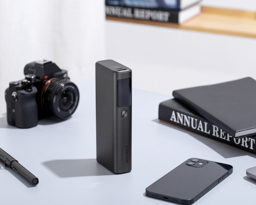 CANYON Powerbank OnPower 230 TFT 20000 mAh PD130W Ciemnoszary 7