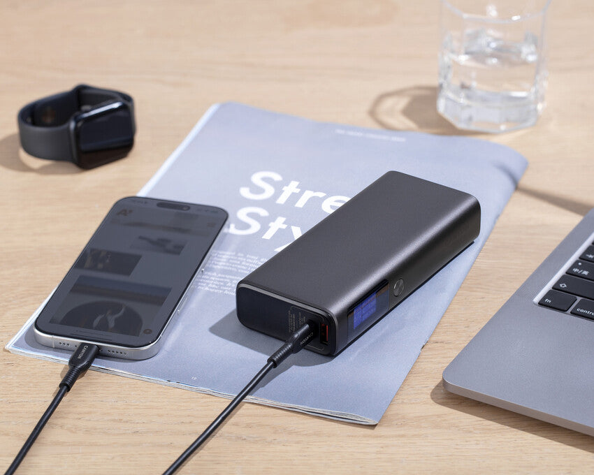 CANYON Powerbank OnPower 230 TFT 20000 mAh PD130W Ciemnoszary 9